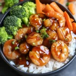 Honey Garlic Shrimp Rice Bowls