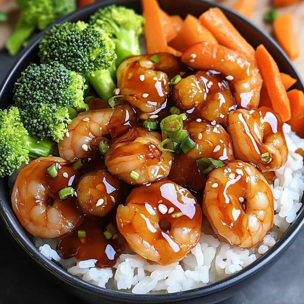 Honey Garlic Shrimp Rice Bowls