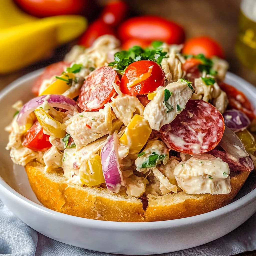 Italian Grinder Chicken Salad