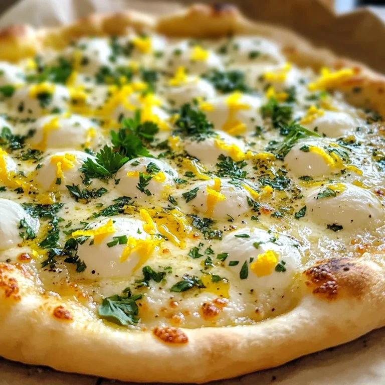 Lemon Pizza with Fresh Herbs