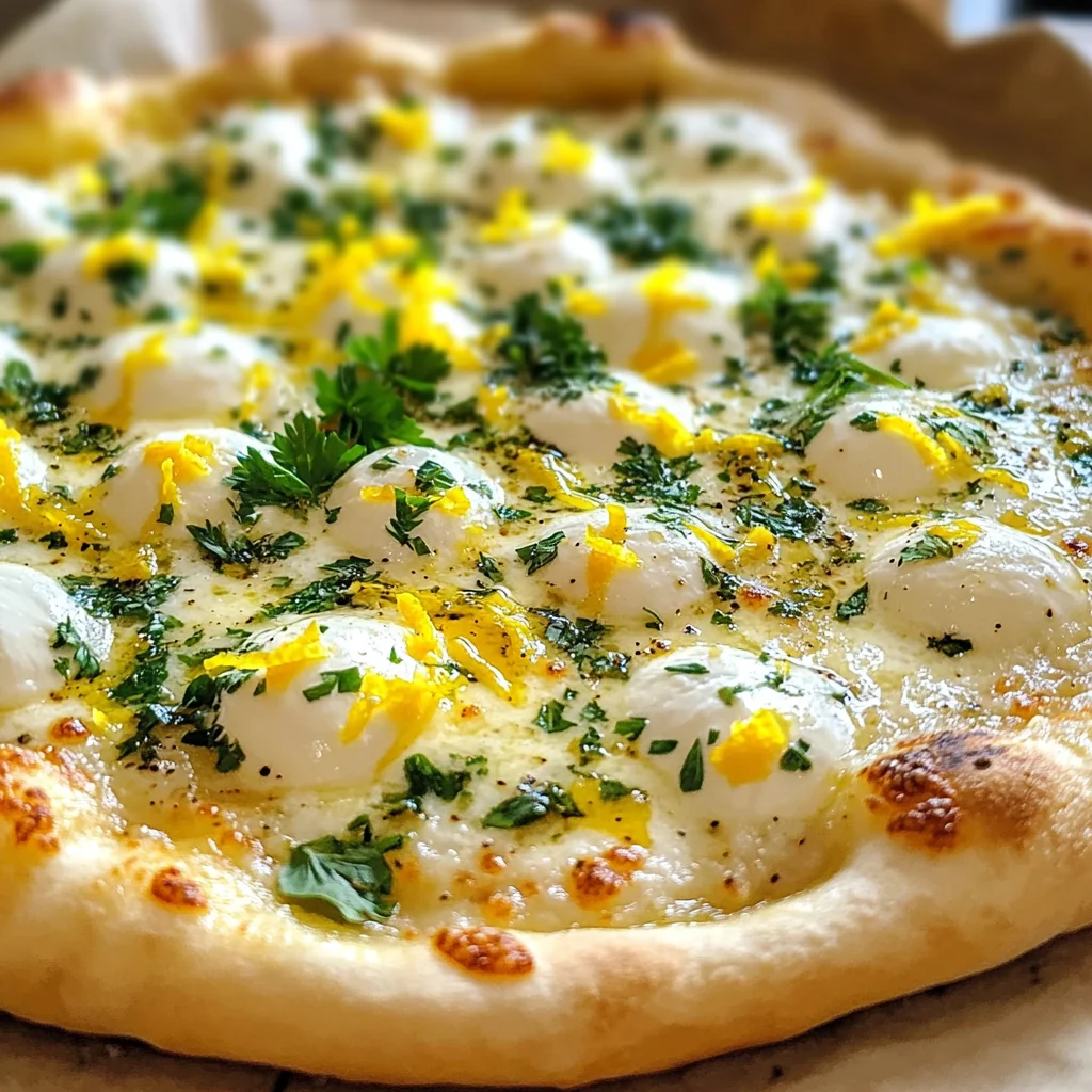 Lemon Pizza with Fresh Herbs