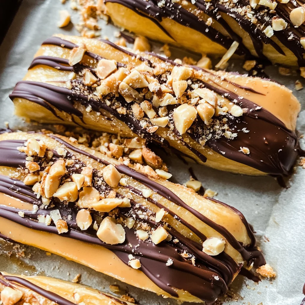 Low Calorie Frozen Banana Snickers