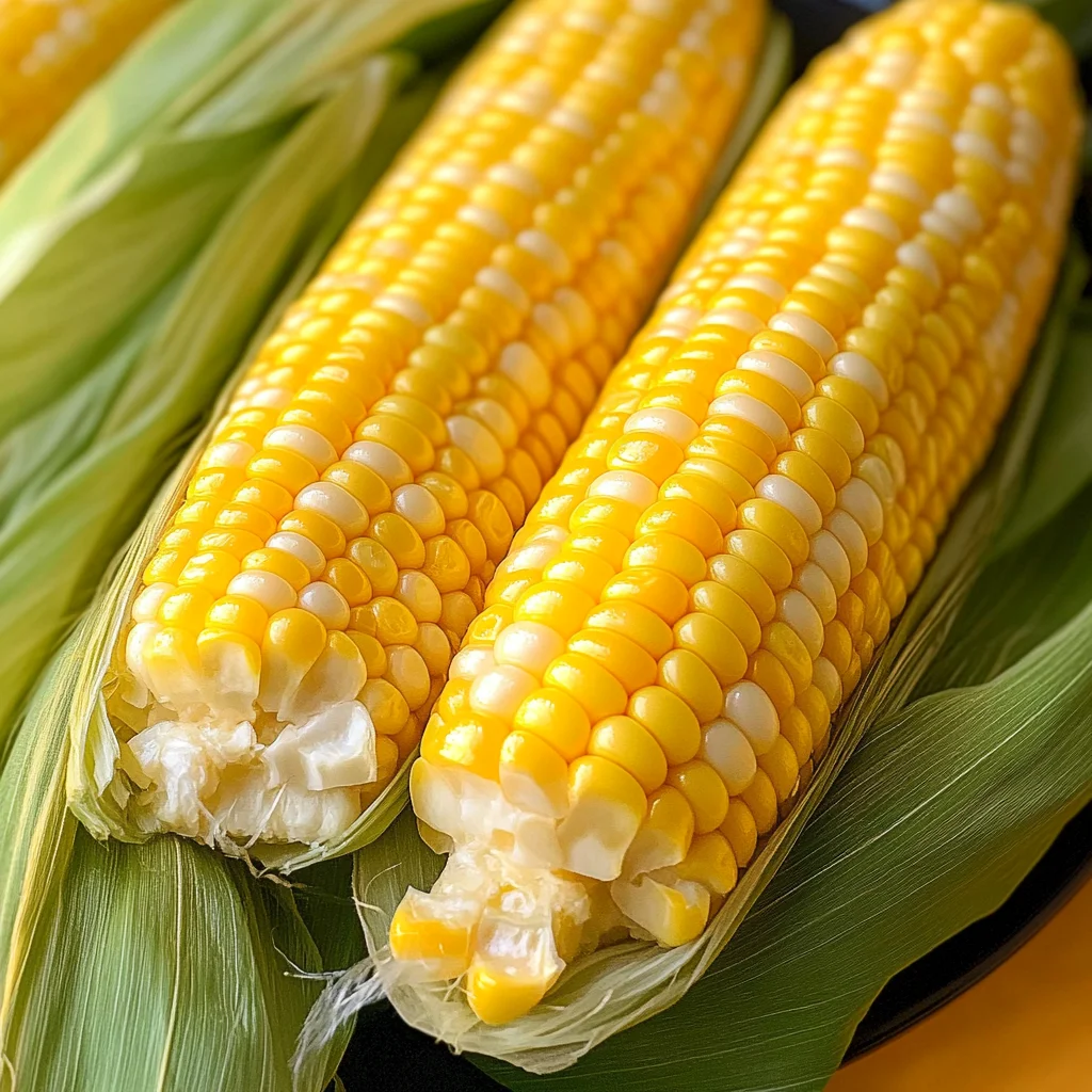 Microwave Corn on the Cob in Husk