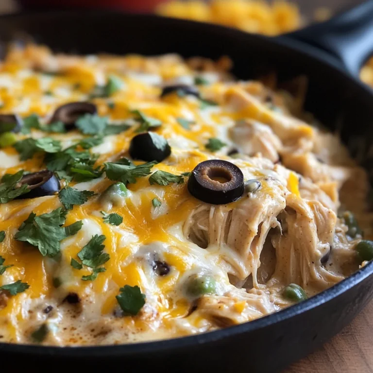 One Pan Sour Cream Chicken Enchilada Skillet