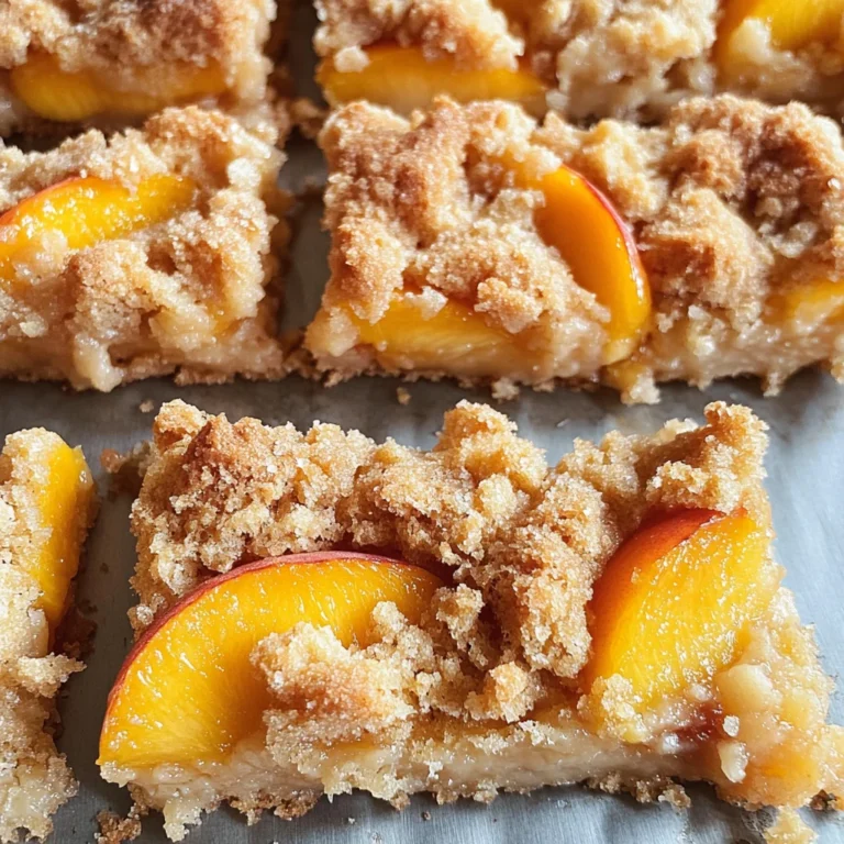 Peach Crumb Bars