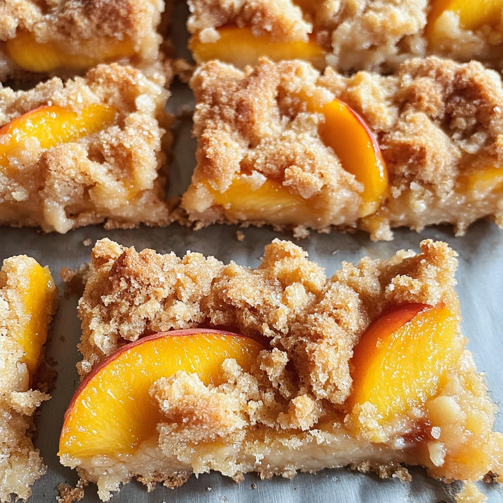 Peach Crumb Bars