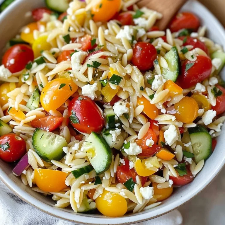 Rainbow Orzo Salad