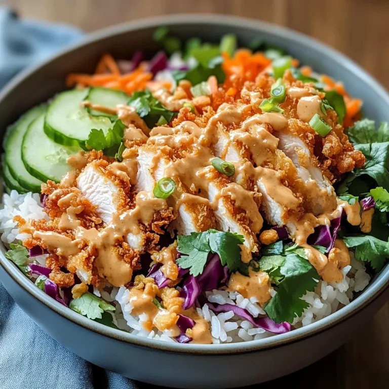 Savor Chicken Crispy Rice Salad with Creamy Peanut Dressing