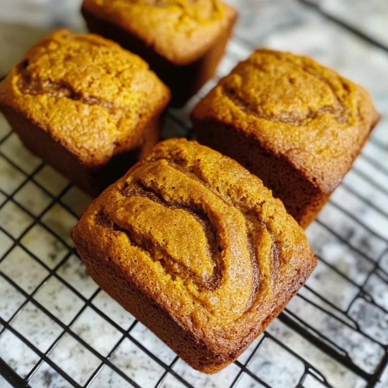 Simple Mini Pumpkin Bread with Cinnamon Swirl - homefoodkitchen