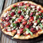 Strawberry Balsamic & Goat Cheese Pizza