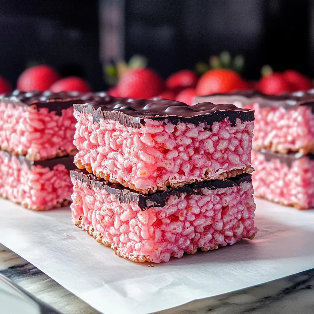 Strawberry Rice Krispie Treats