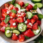 Strawberry Watermelon Cucumber Salad