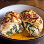 Sundried Tomato, Spinach, and Cheese Stuffed Chicken