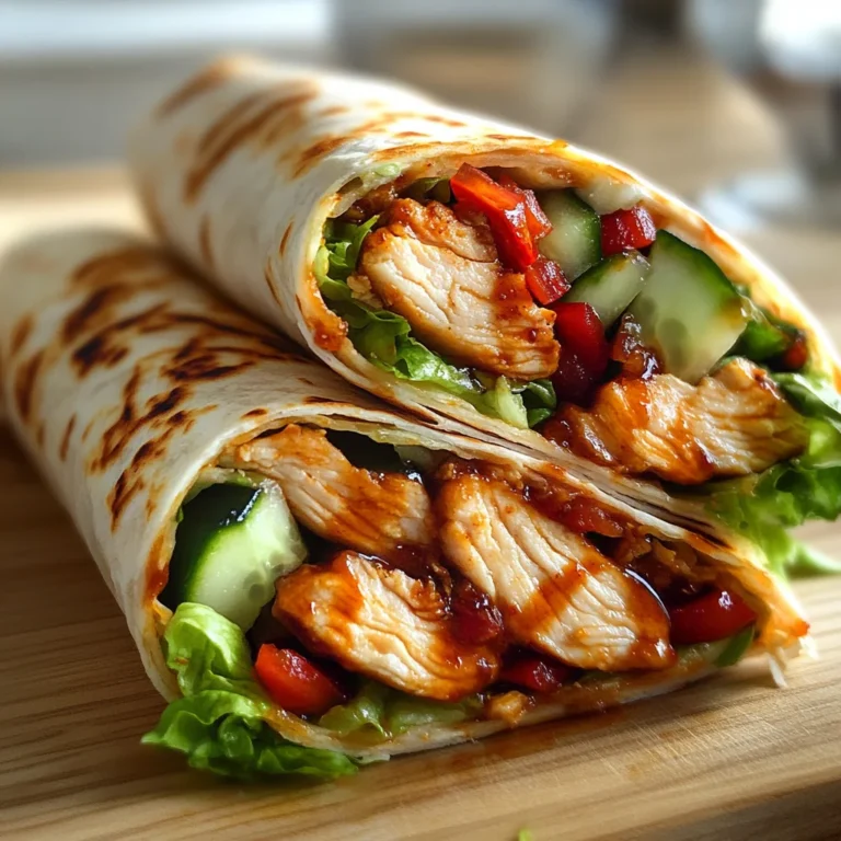 Sweet Chili Chicken Wraps – Quick, Crunchy & Sweet-Heat Delicious