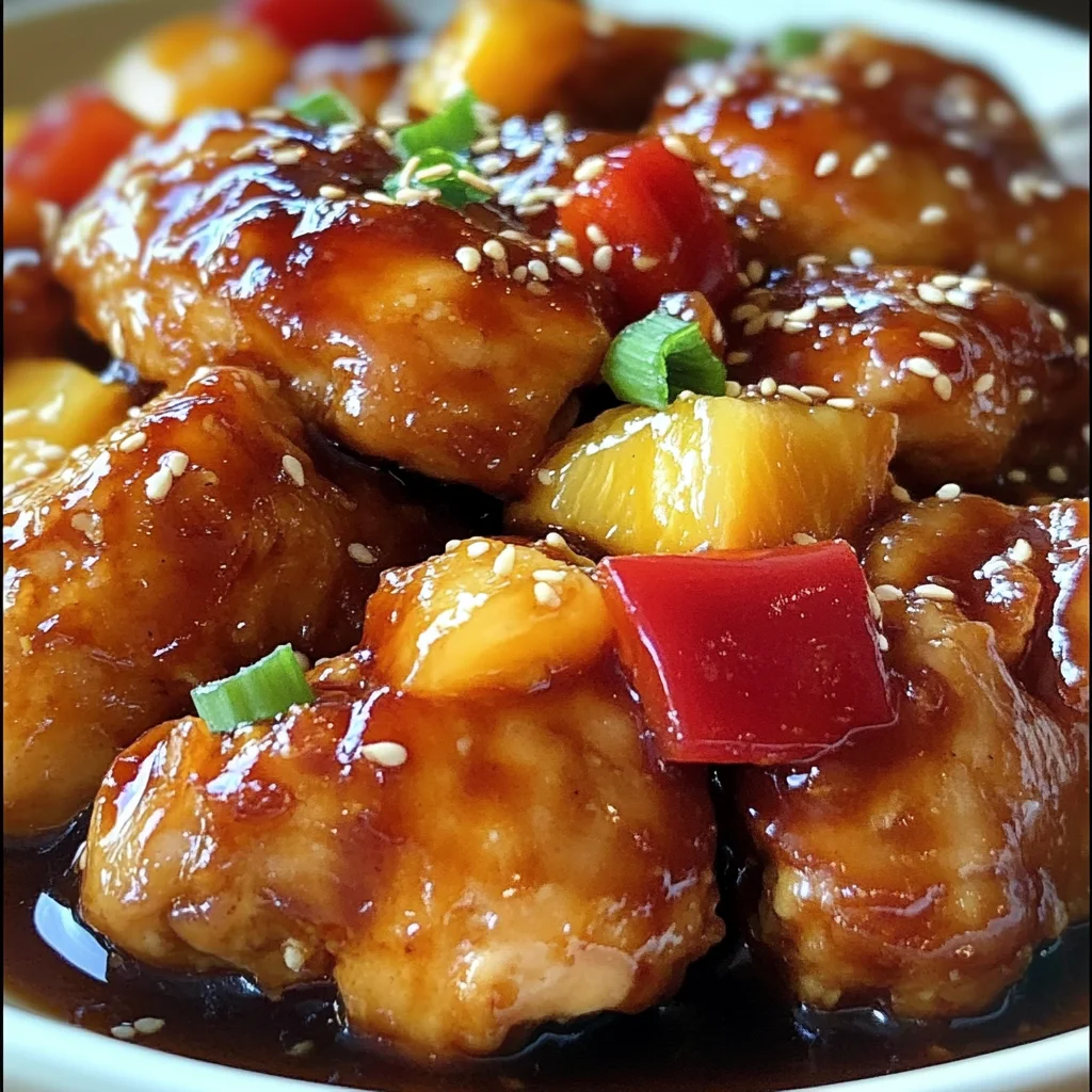 Sweet Hawaiian Crock Pot Chicken