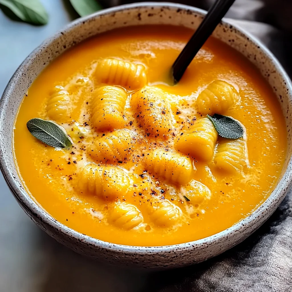 Tasty Pumpkin Gnocchi Soup