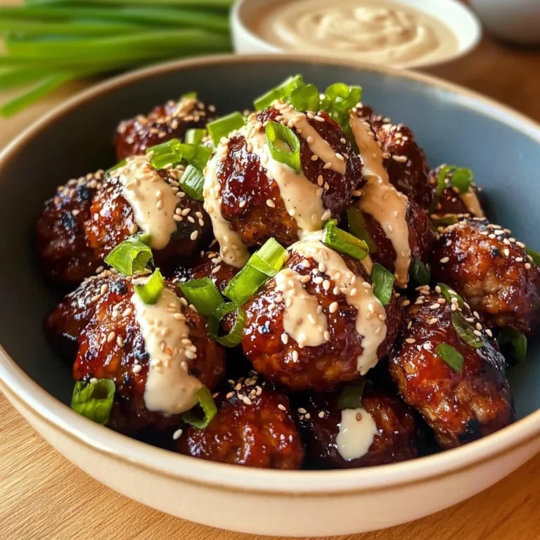 The Best Korean BBQ Meatballs with Spicy Mayo Dip